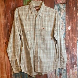 Simms Pearl Snap Fishing Shirt. Size Medium.
